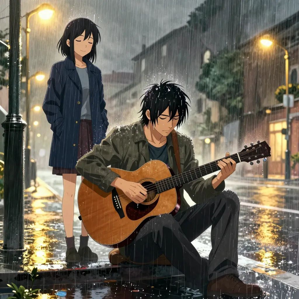 Ler em italiano A2: Um encontro inesperado na chuva