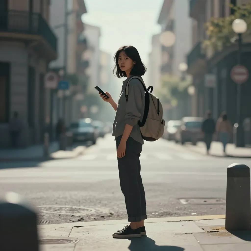 Lire en espagnol A1 : Hana se perd dans une ville étrangère